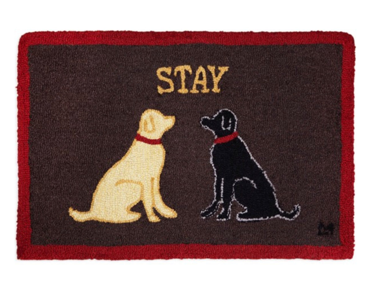 Chandler Four Corners Wool Hooked Rug, Stay