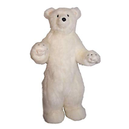 Ditz Designs By The Hen House 48 Fanciful Standing White Diamond Bear