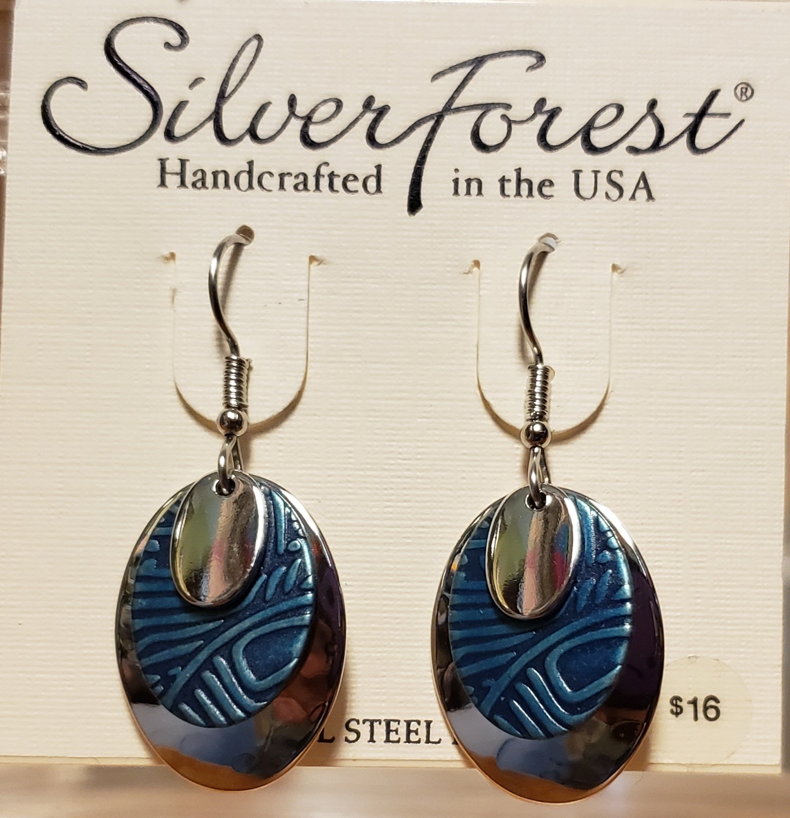 Sterling Silver forest earrings outlet for men