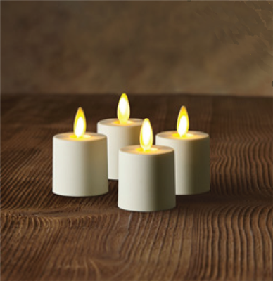 Luminara Flameless Battery Remote Tealights Candles Set of 4 Luminara Flameless Battery Remote Tealights Candles Set of 4